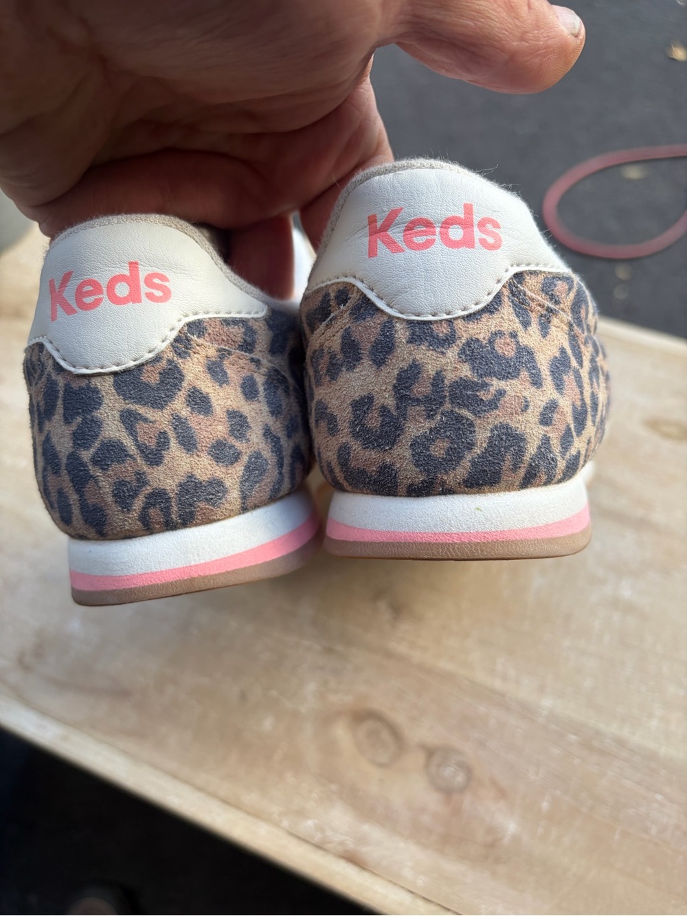 Keds Leopard Print Sneakers with White Stripes great condition size 8.5M women’s - Picture 5 of 7